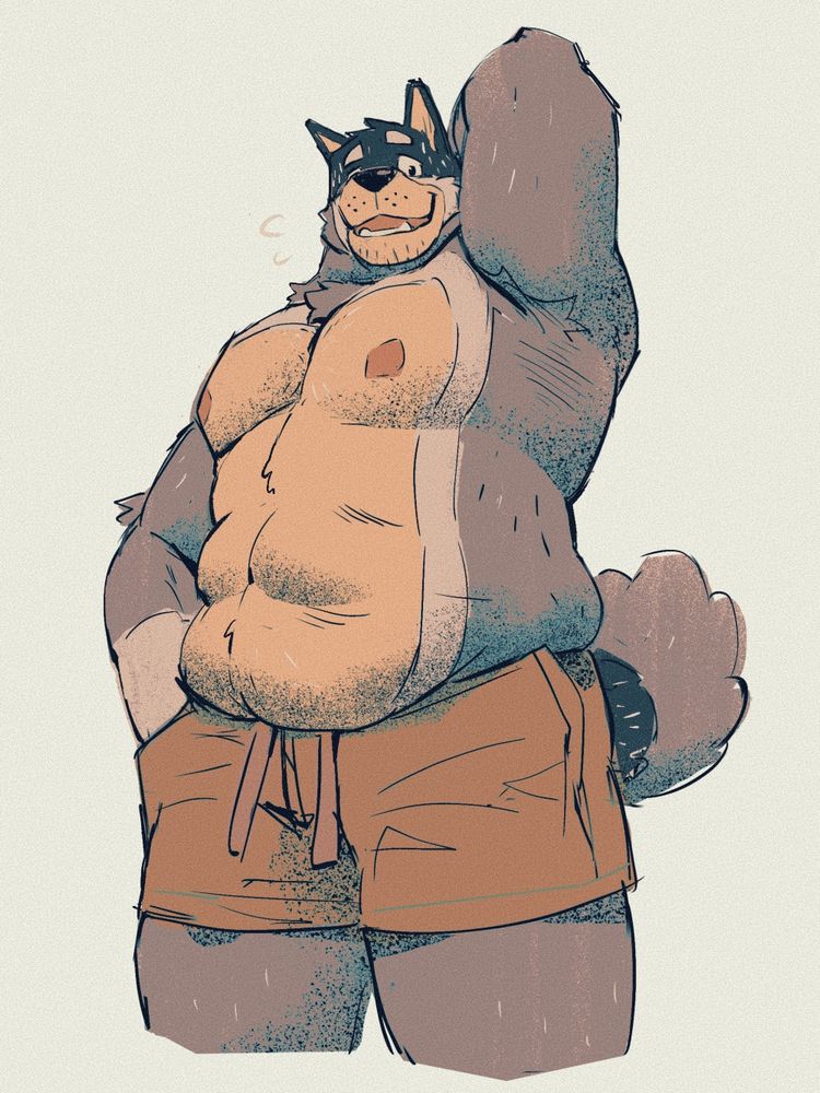 Just another study of cartoon dog dad