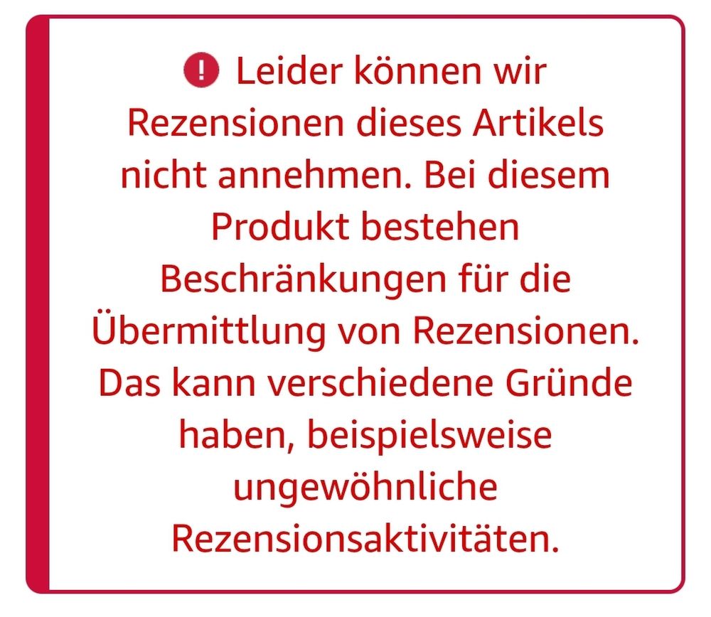 Amazon erklärt, dass Rezensionen zu Ulf Poschardts Buch Shitbürgertum wegen ungewöhnlichen Rezensionsaktivitäten nicht mehr angenommen werden können. 
