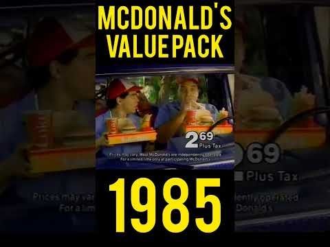 1985 McDonald's Value Pack Remember This Great Deal?