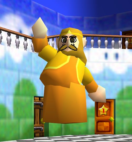 King Harkinian from the CDI Zelda games in Super Mario 64.