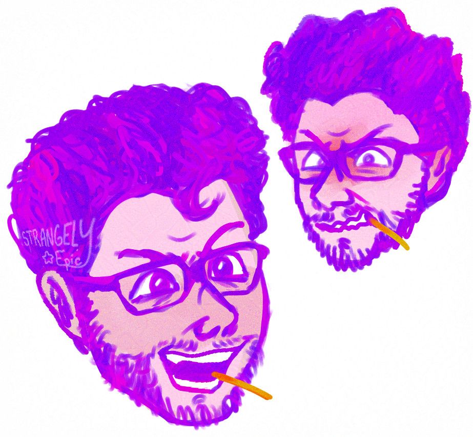 doodles i did with a hue jitter brush