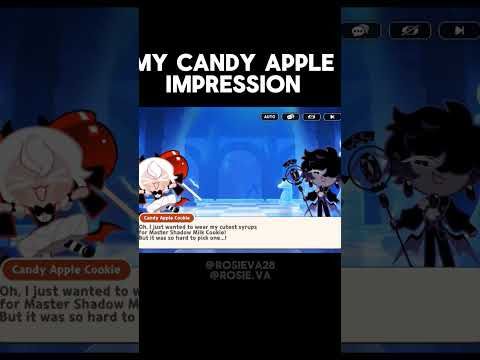 my candy apple imoression from cookie run! #cookierunkingdom #candyapplecookie #shadowmilkcookie