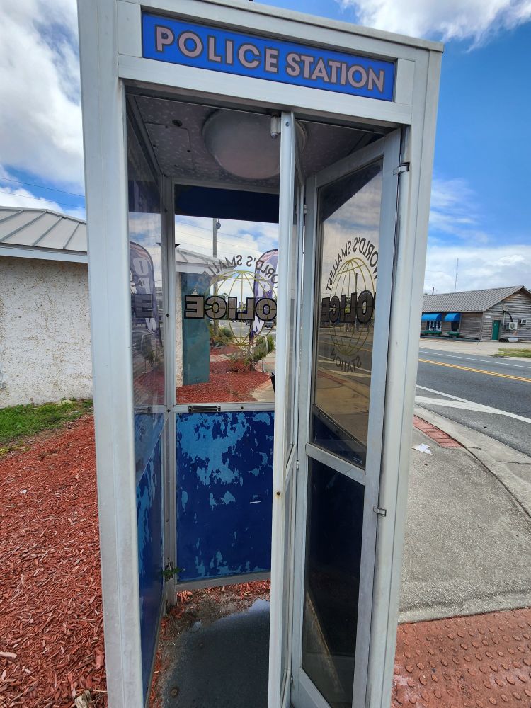 World's Smallest Police Station in Carrabelle, FL