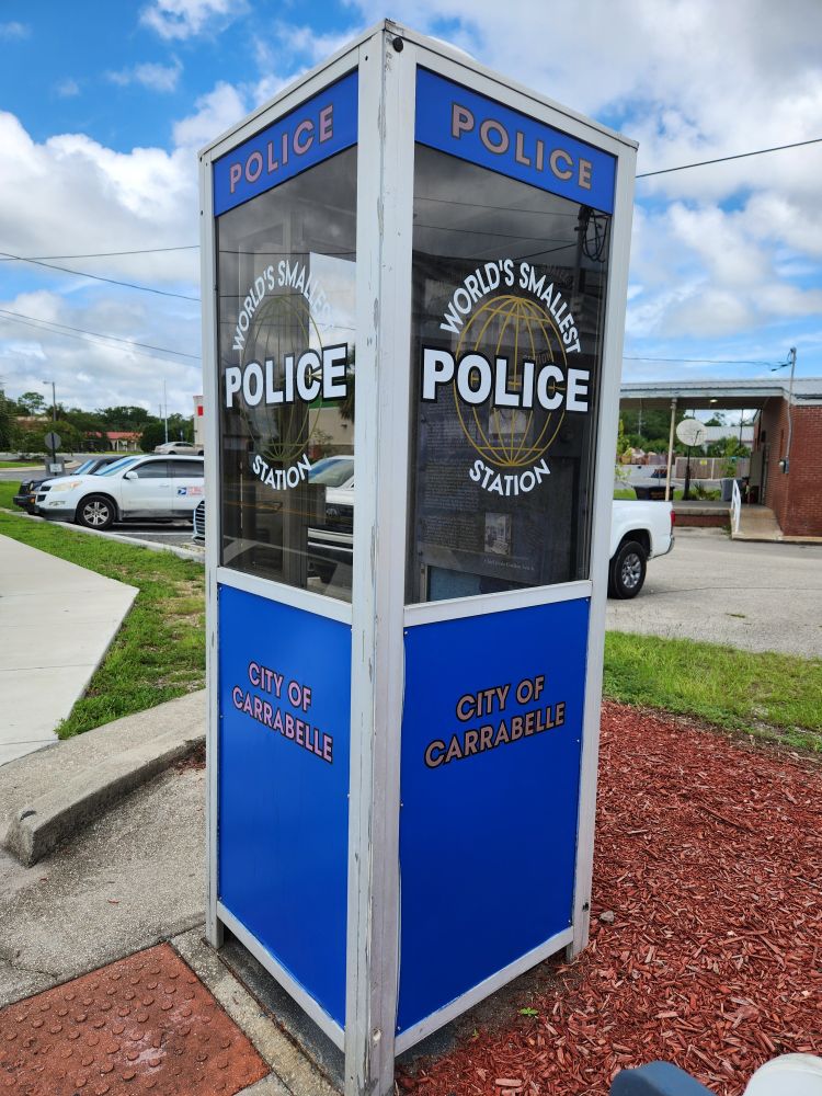 World's Smallest Police Station in Carrabelle, FL
