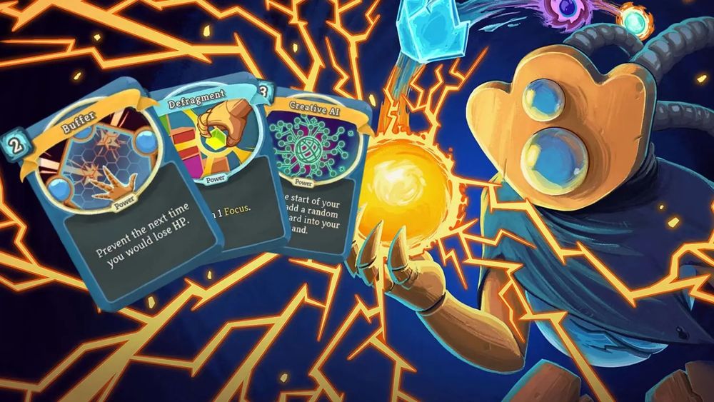 Picture of the Defect from Slay the Spire at a similar angle and vaguely similar circles to sheep picture from post