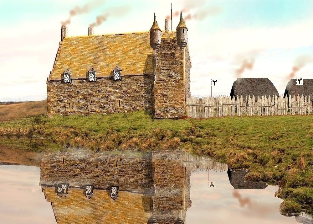 Corsehill (Reuincraig) Castle, Stewarton, Ayrshire (Scotland) 