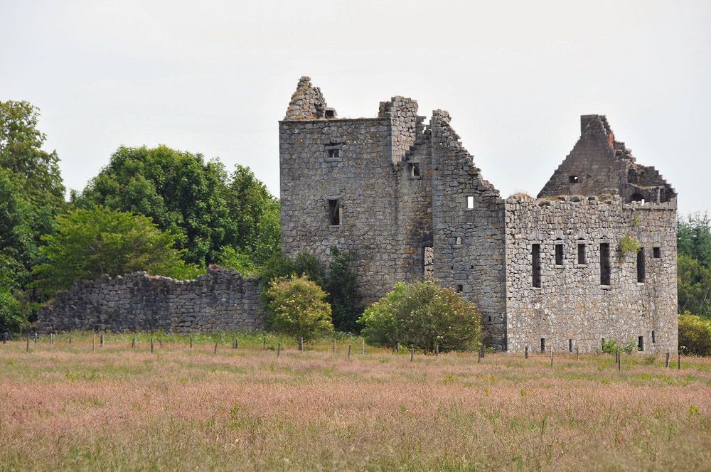 Torwood Castle near Denny in Falkirk (Scotland) 