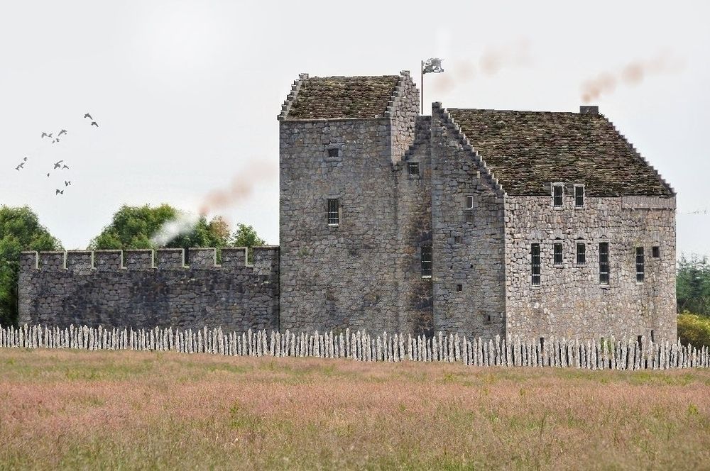 Torwood Castle near Denny in Falkirk (Scotland) 