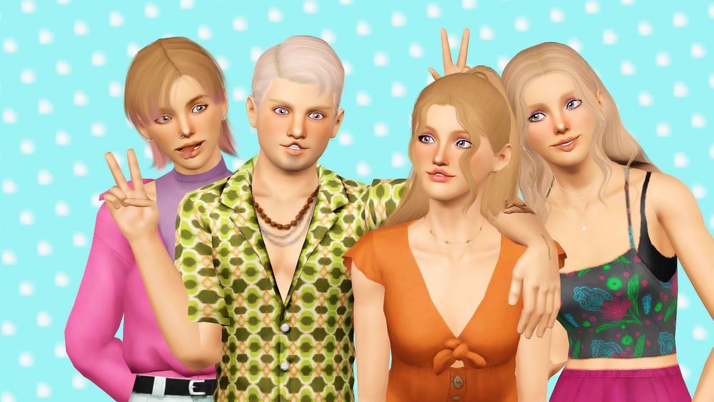 L-R Sky, Sam, Summer and Saffron