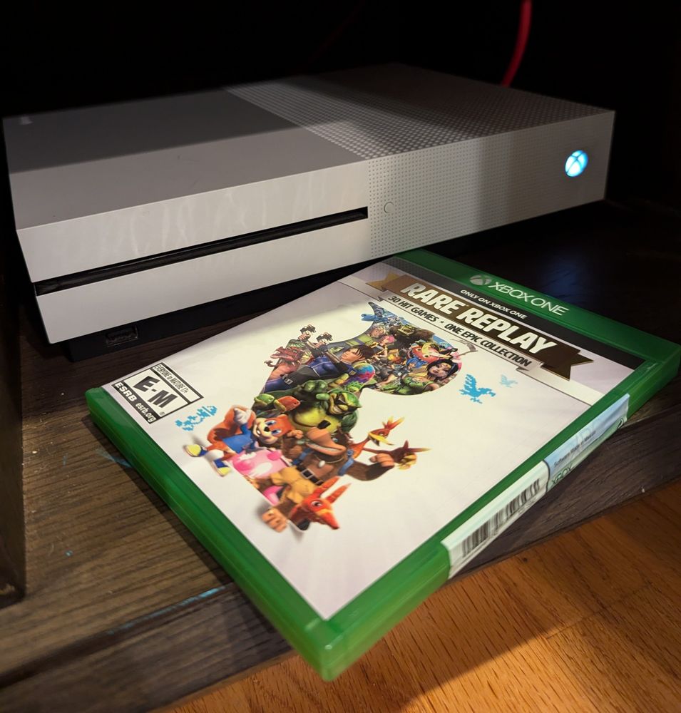 Xbox one s and a physical copy of Rare Replay