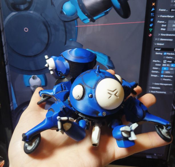 Angry tachikoma in my hand
