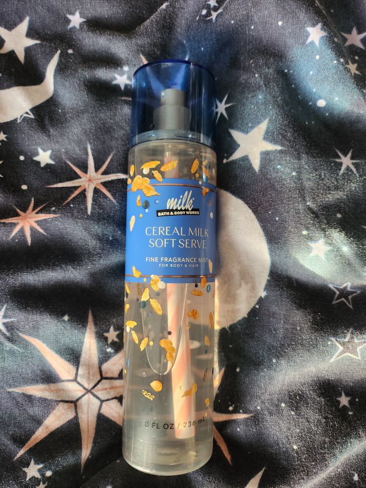 bath and body works cereal milk soft serve body spray