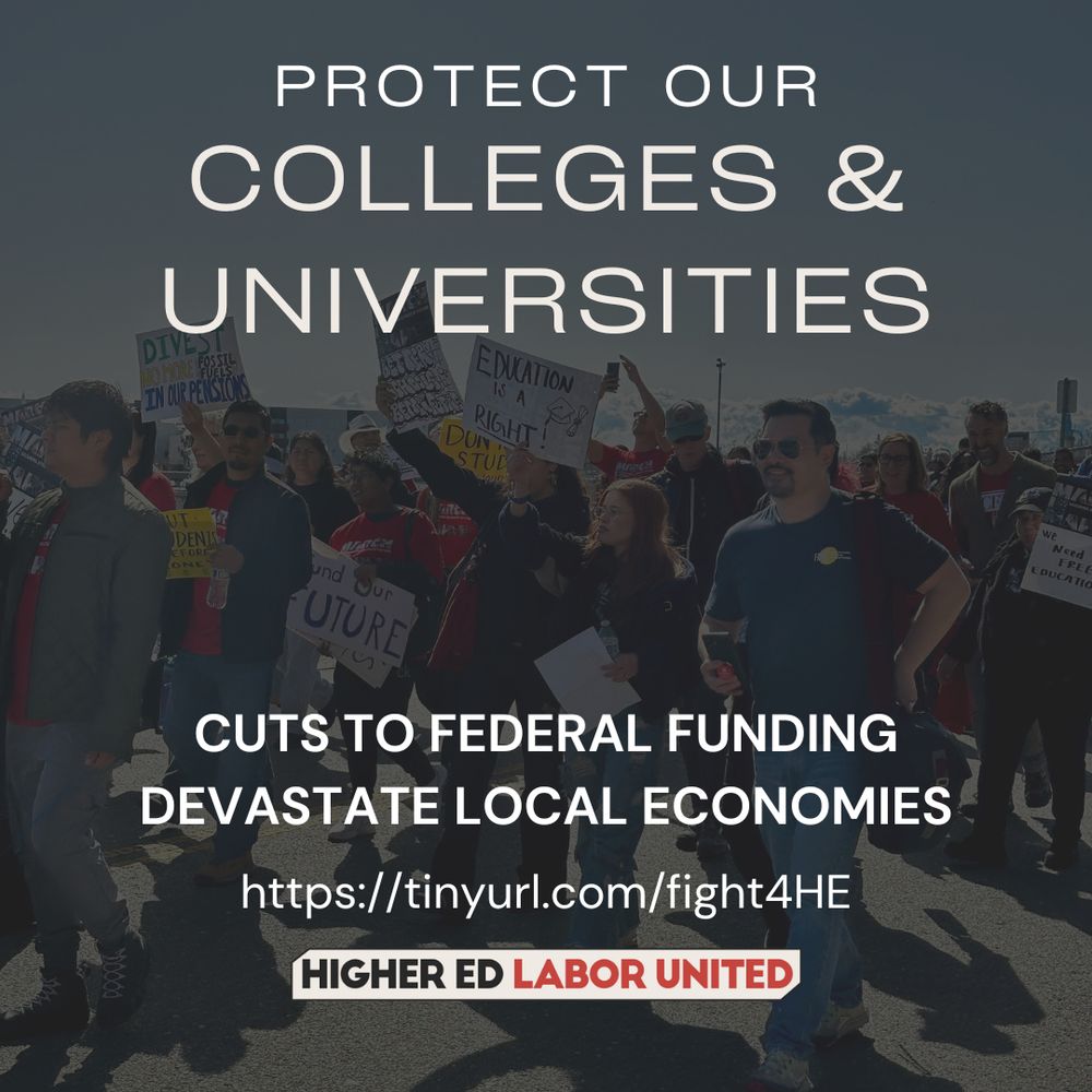 Protect our colleges & universities – cuts to federal funding devastate local economies