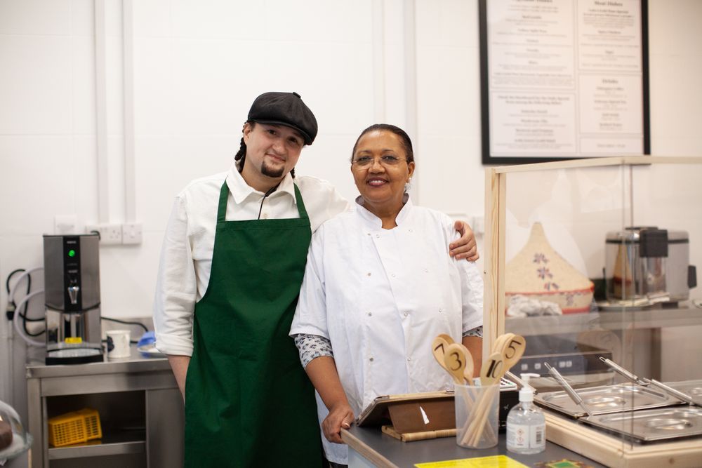 Members of the Lula's team behind the counter