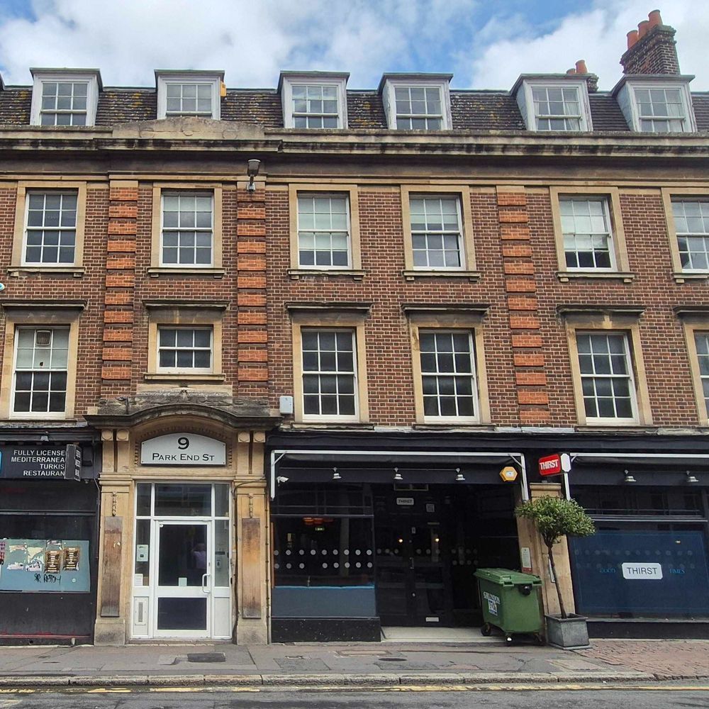 An outside view of 9 park end street