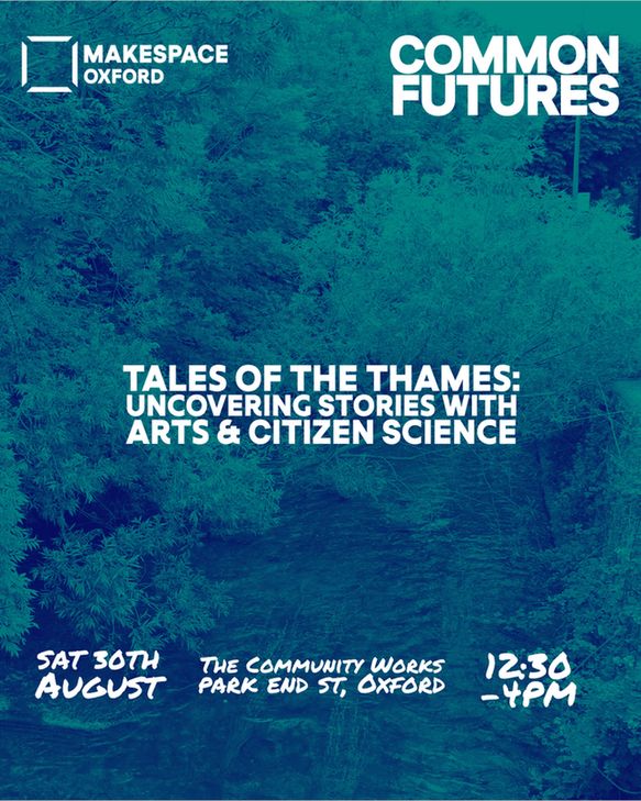 Tales of the Thames poster featuring the date, time, and location
