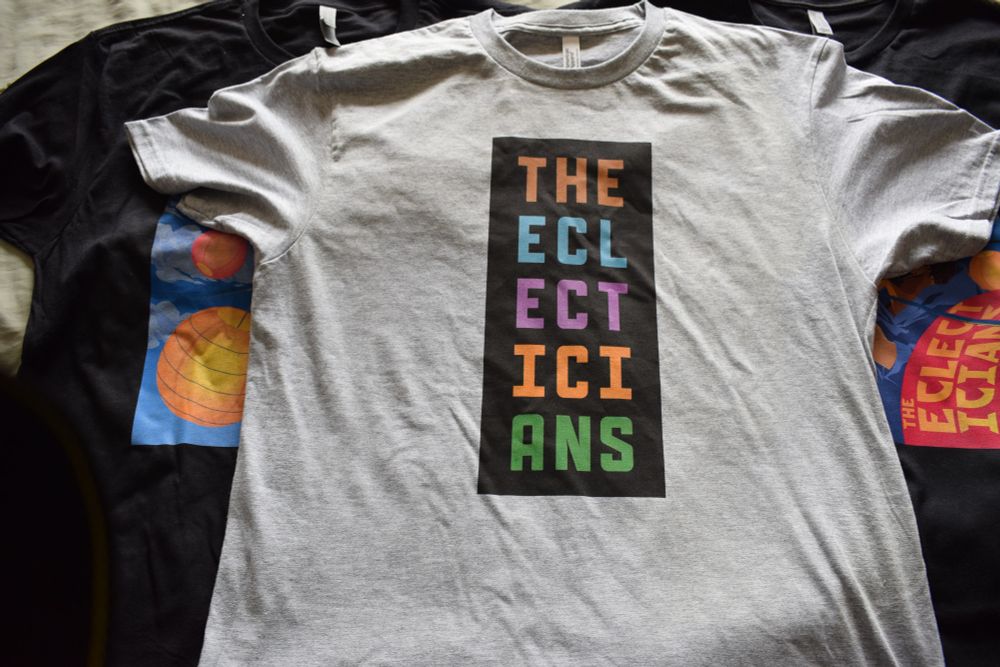 The Eclecticians logo shirt.