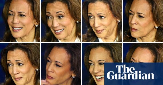 Scoffs, smiles, squints: how Kamala Harris’s face spoke volumes in Trump debate