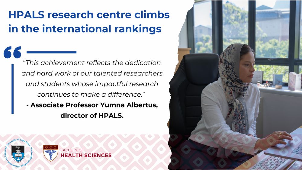 Image of Associate Professor Yumna Albertus and quote which involves her praising her team for their hard work and dedication and impactful research