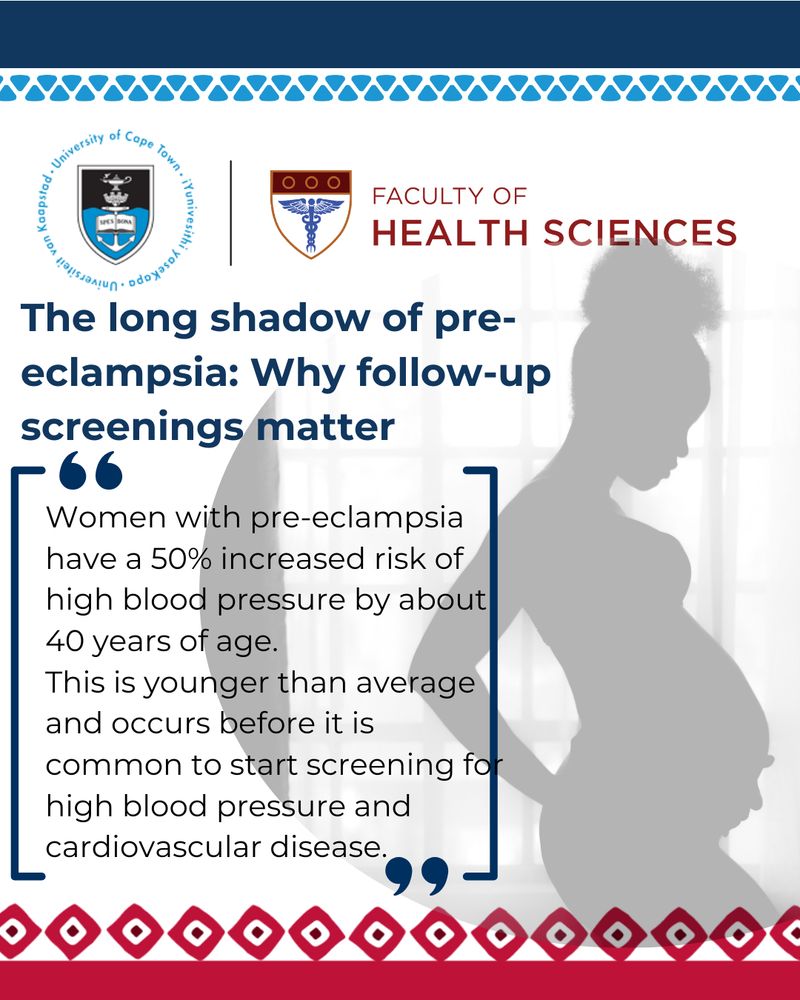 Women with pre-eclampsia have a 50% increased risk of high blood pressure by about 40 years of age. This is younger than average and occurs before it is common to start screening for high blood pressure and cardiovascular disease
