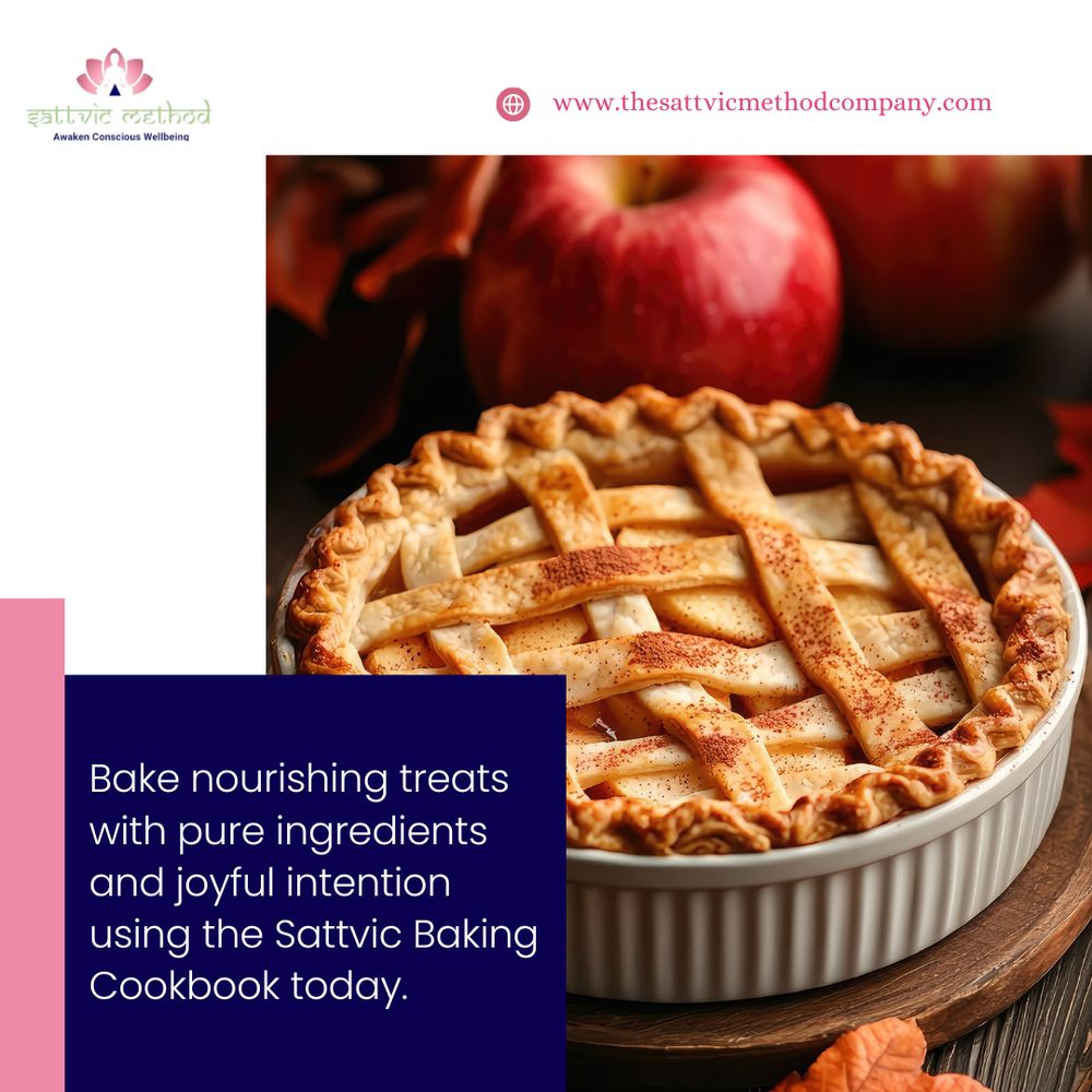 Bake nourishing treats with pure ingredients and joyful intention using the Sattvic Baking Cookbook today.