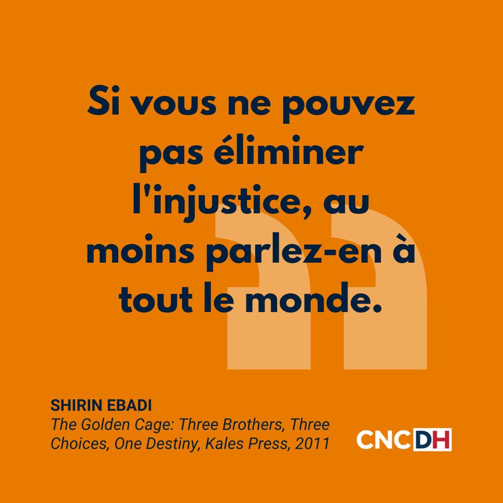 Reprise de la citation de Shirin Ebadi