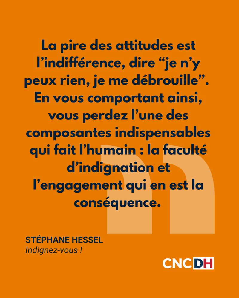 Reprise de la citation de Stéphane Hessel