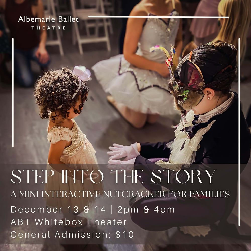 Promotional flier for Albemarle Ballet Theatre’s “Step Into The Story” performance.