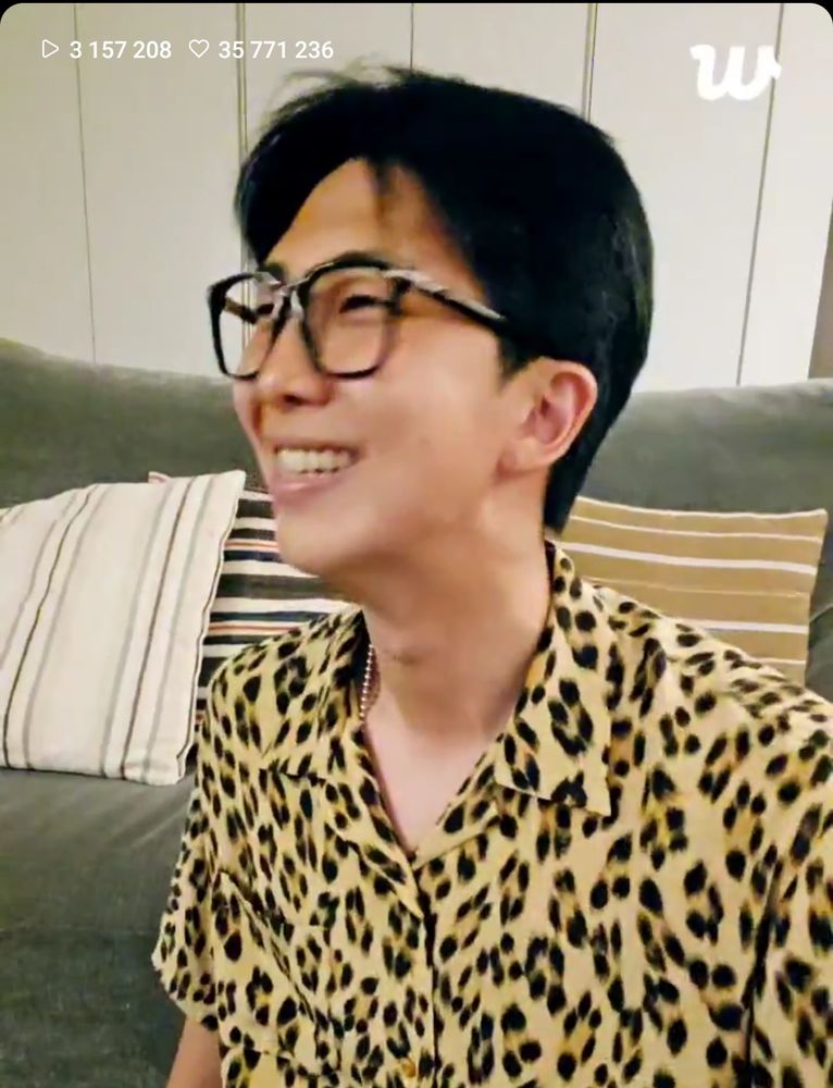 Kim Namjoon smiling