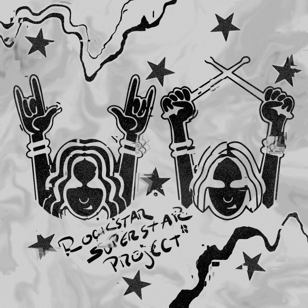 “Rockstar Superstar Project: Handwritten – Version 2" (2025) by Courtney Lee Designs. Full caption below:

“The best birthday gift I could have ever given to myself:

On Sunday, August 24th… I visited Rochester’s renowned The House of Guitars for the first time in over twenty years. It’s my first time ever walking through it in its entirety. As awesome of an experience as walking through that venue is all by itself…I went there with a mission. I set out to find the signatures of my best friend Kris and his twin brother Marc, which they inscribed back in 2011. 

My birthday is forever marked now as the day before the anniversary of Kris’ death…and I continue to remember him, honor him, and speak of him every chance that I can. It was a calling to seek out his and Marc’s handwriting – their legacy of Rockstar Superstar Project – forever etched in the walls of the House of Guitars, amongst their many musical heroes and countless other legends of the music industry. 

I was so overwhelmed with simultaneous grief and joy when I stumbled across their names amongst the HUNDREDS of others. I cried (as you can see from my photo)…and my heart still hurts so much… but it is also filled with so much love.

I miss you, Kris. You and Marc are still here. Thank you for helping me to continue keeping my own fire lit in your stead. ❤️‍🩹

rockstarsuperstarproject.org”