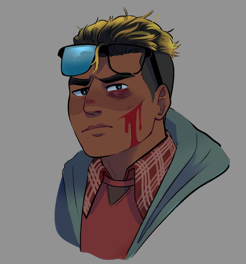 Bottom bust of Jake Park