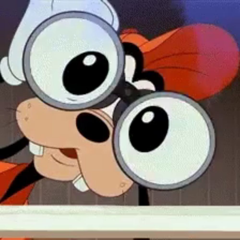 Goofy Binoculars GIF