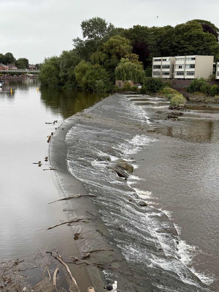 Weir on the river Dee