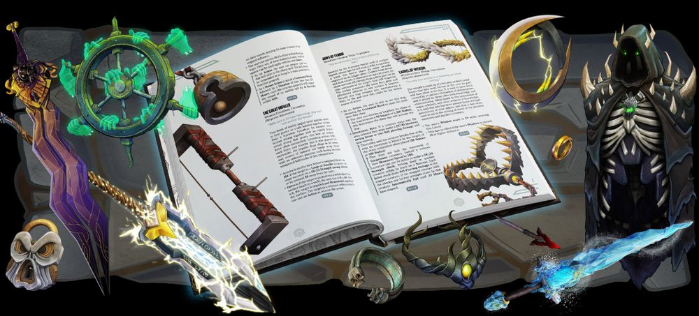 Book and Items.