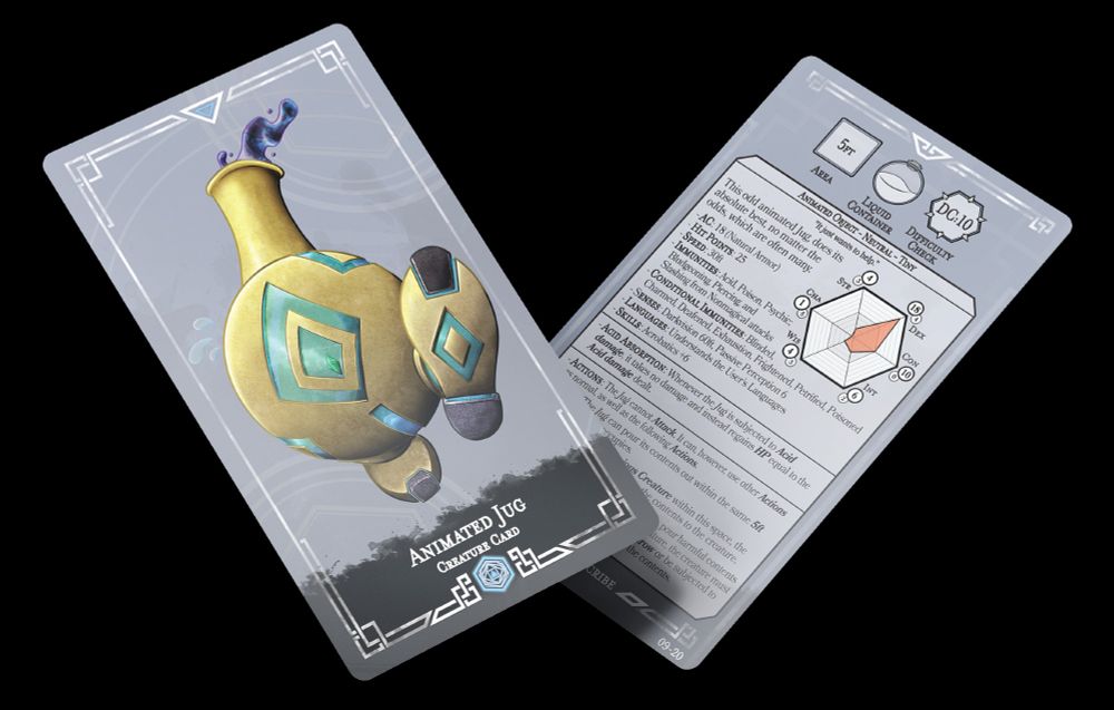 Animated Jug Card, front and back