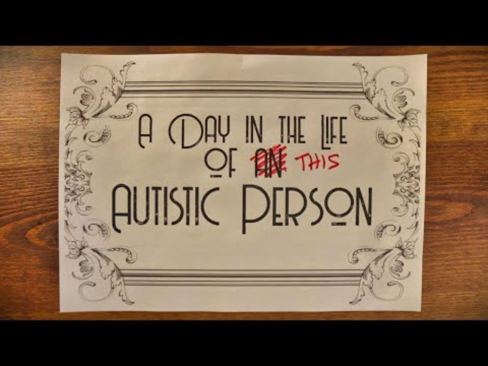 A day in the life of this autistic person