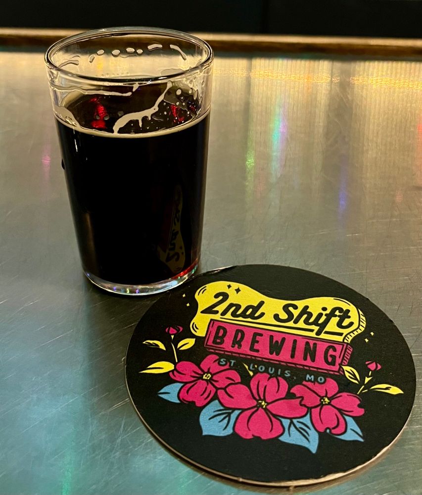 LSD Stout hand crafted on site in St Louis, Mo by 2nd Shift 