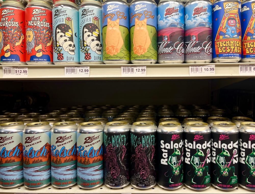 2nd Shift beer made in STL. Kolsch, several IPS, Pale, Farmhouse Ales and more! 