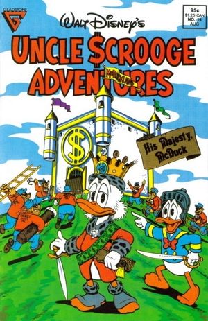 Uncle Scrooge Adventures number 14 cover by Don Rosa. His Majesty McDuck.