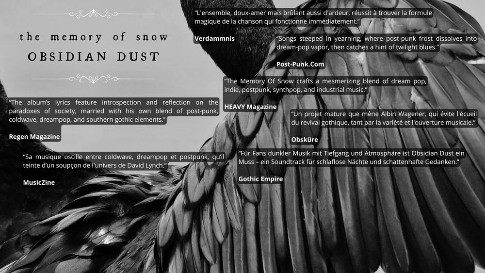 Reviews about The Memory Of Snow's Obsidian Dust.