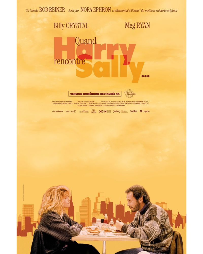 Ressortie de la semaine : Quand Harry rencontre Sally, 20h à l'UGC les Halles (présenté par l'auteur et critique Boris Szames), et toute la semaine à l'UGC les Halles et à la Filmothèque