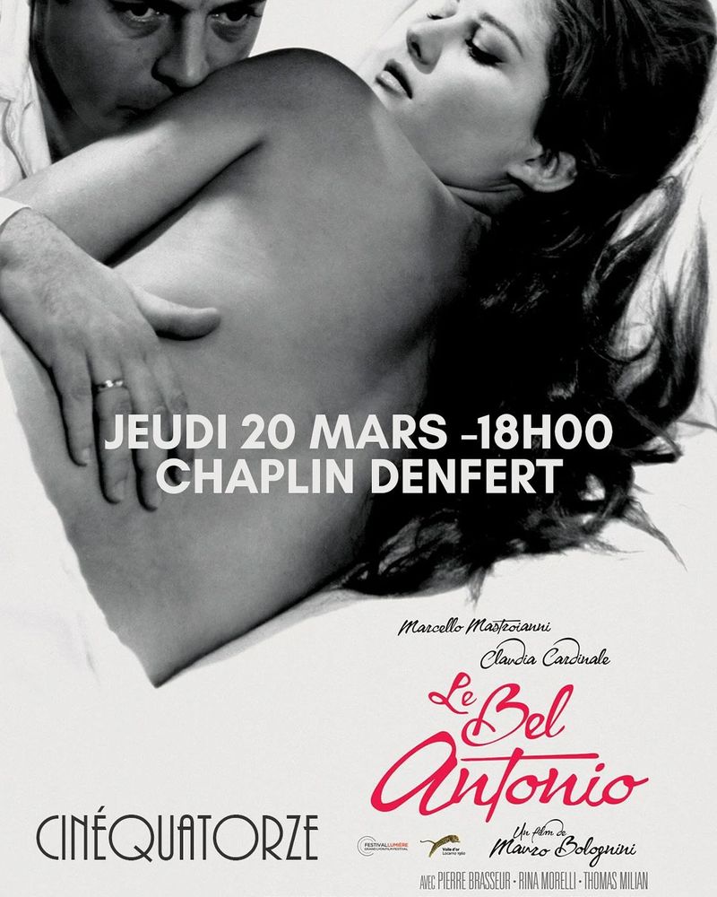 Cinéquatorze : Le Bel Antonio, 18h au Chaplin Denfert