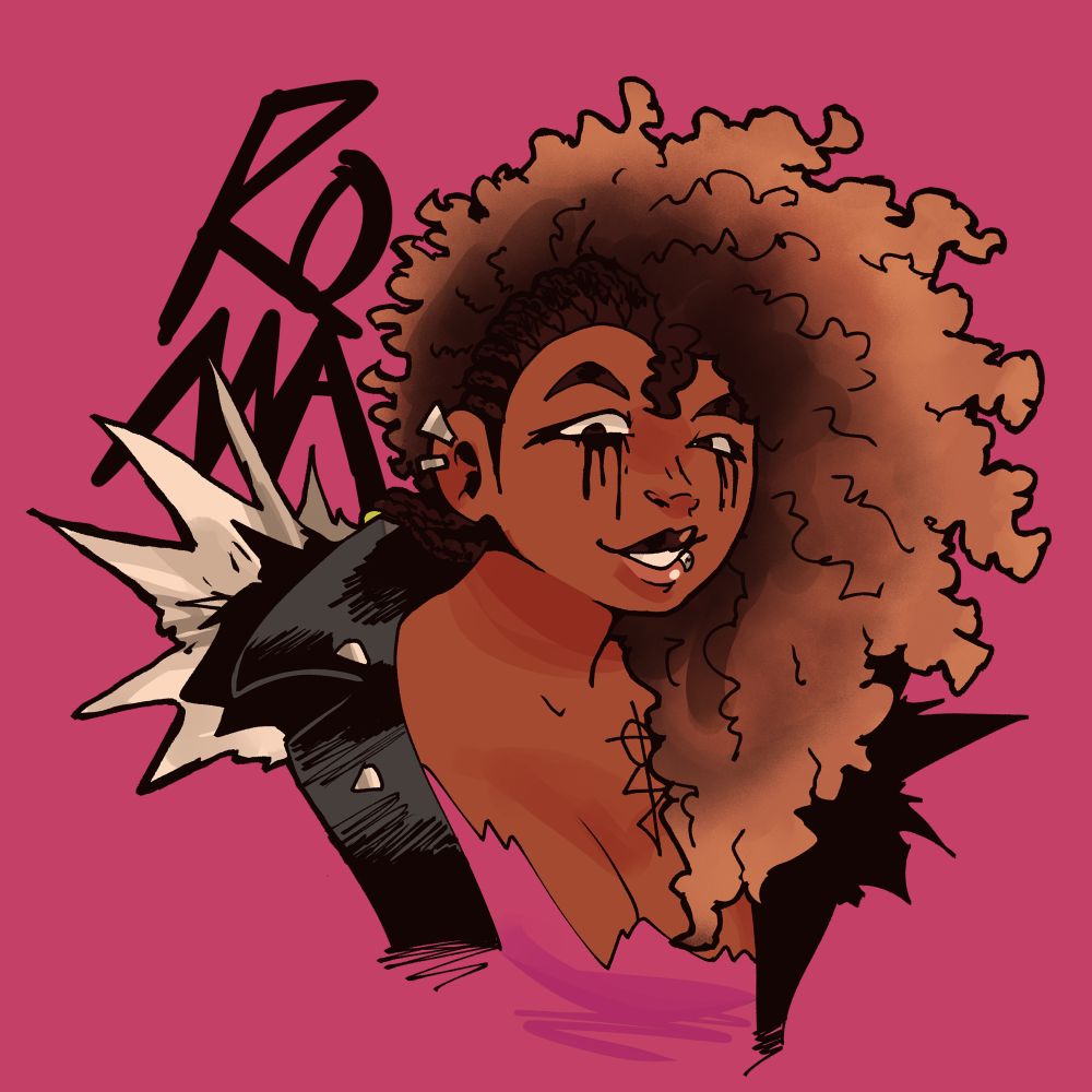 A doodle of my OC Roma