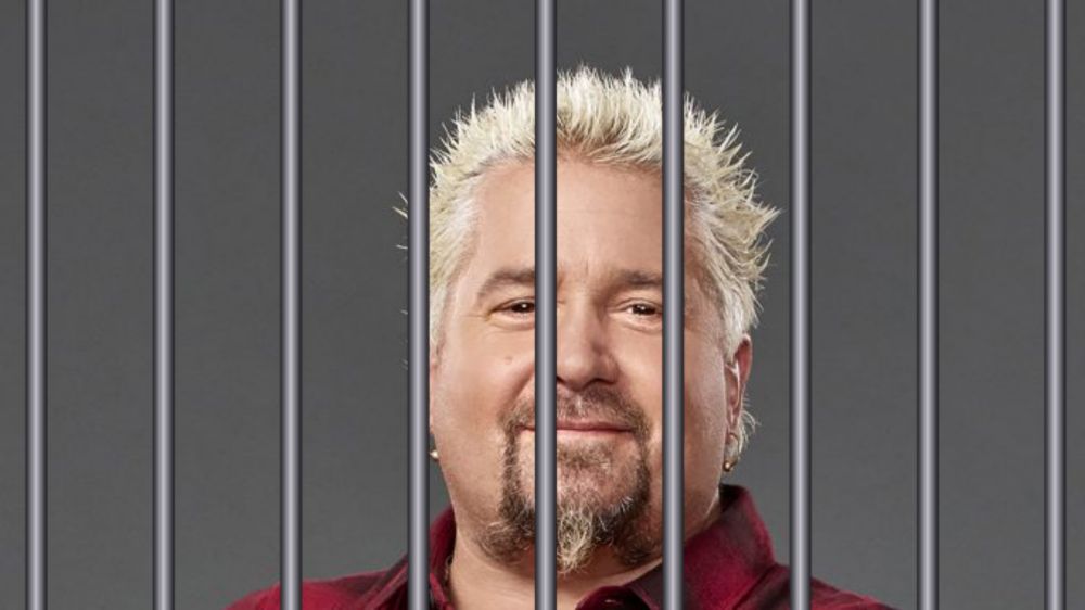 Guy Fieri behind jail bars
