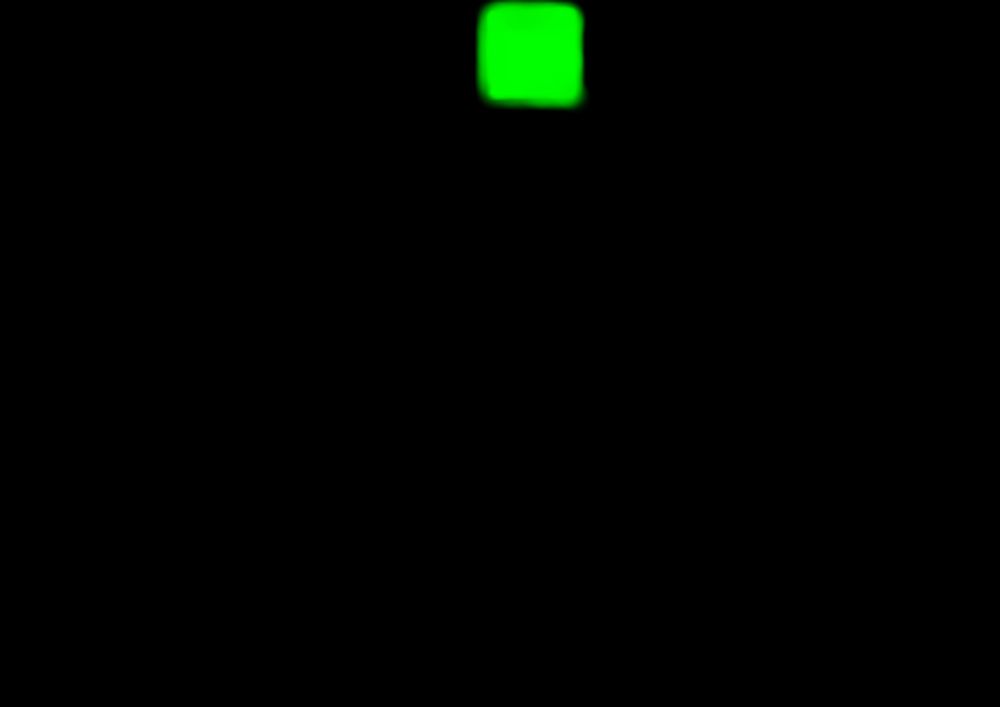 A green square light