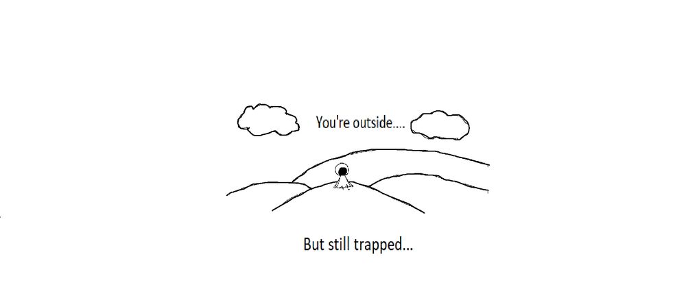 But still trapped