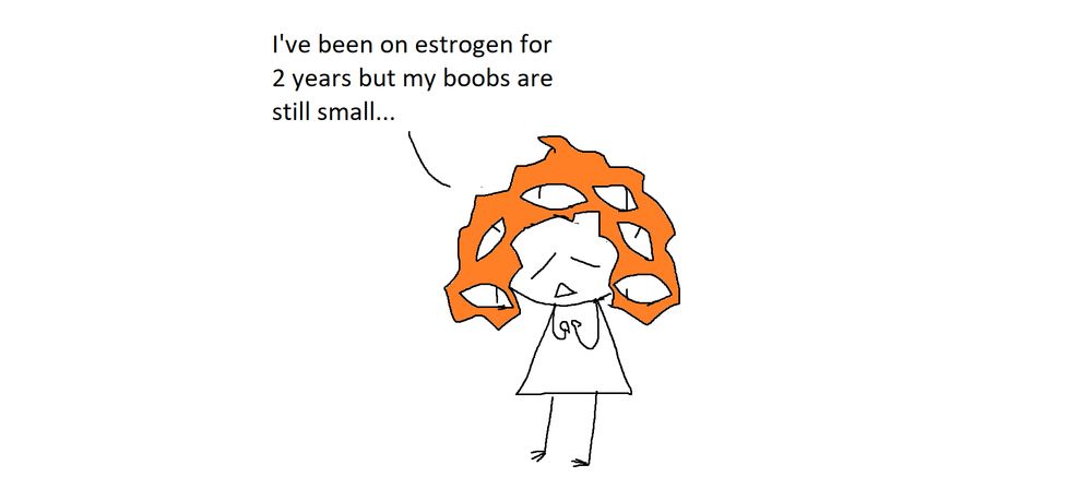 I've been on estrogen for 2 years but  my boobs are still small...