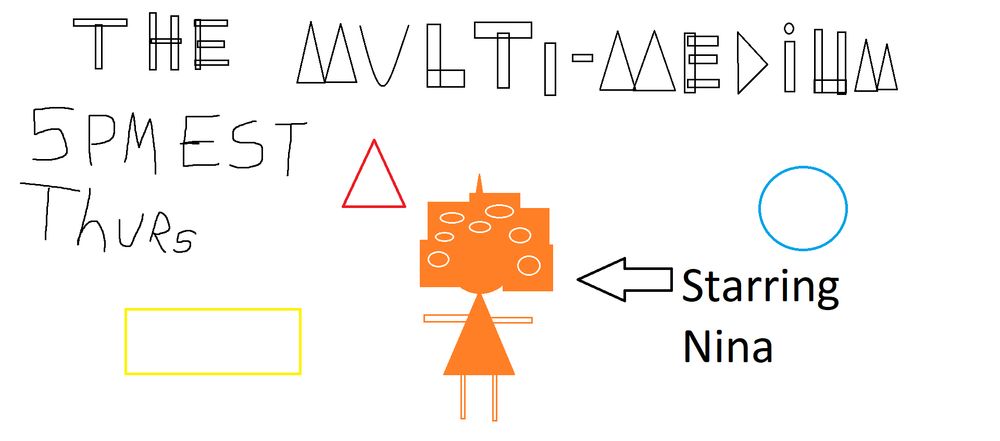 The Multi-Medium, 5PM EST, Thursday, Starring Nina