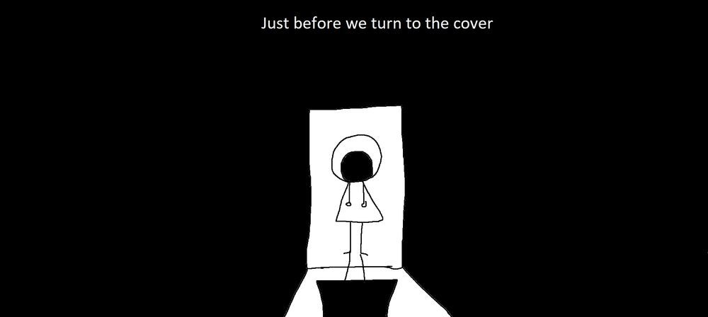 Just before we turn to the cover