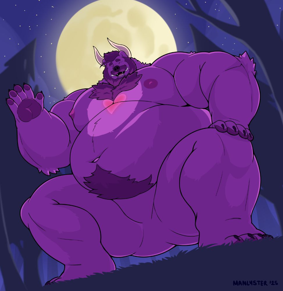 Neonbear finds you lost all by yourself in the woods, and cheerfully offers his help and getting you home, but not before offering some good ol bear love from him <3